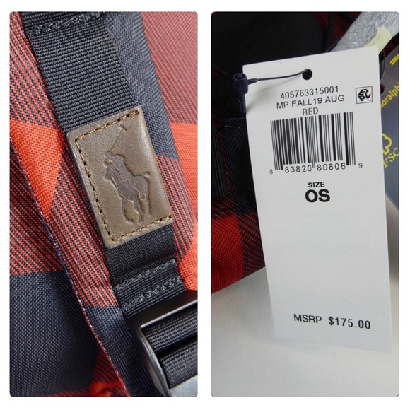 Polo Ralph Lauren Mountain Buffalo Plaid Backpack